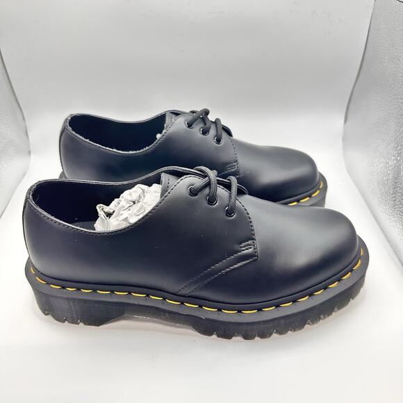 Dr Martens 1461 Bex Platform Shoes Womens 8 EU 39 Oxford Laced Black Boho NWOB - Picture 5 of 10